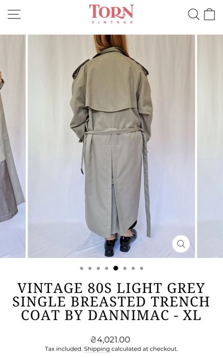 Вінтажний Тренч Danimarc