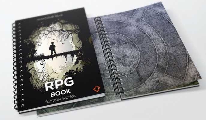 RPG Book - Fantasy Worlds - Format A3 - OUTLET - zła kolejność stron