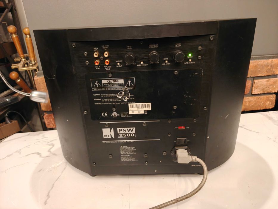 KEF PSW 2500 ! Znakomity subwoofer aktywny ! Do naprawy