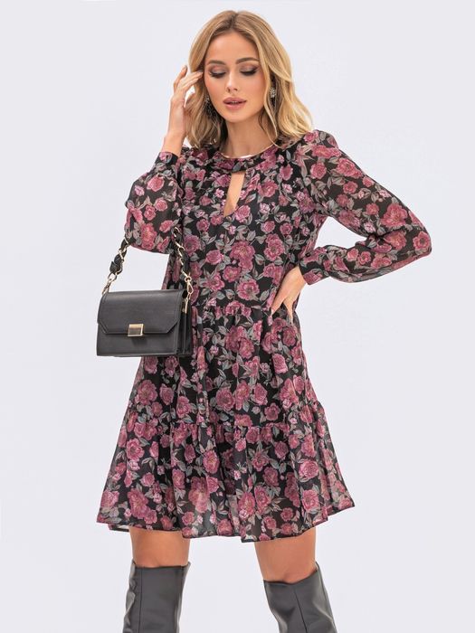 Шифонове плаття 52 розмір xxl весна літо