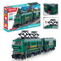 Конструктор iBlock PL-921-384 транспорт Поезд 1158 деталей  лего