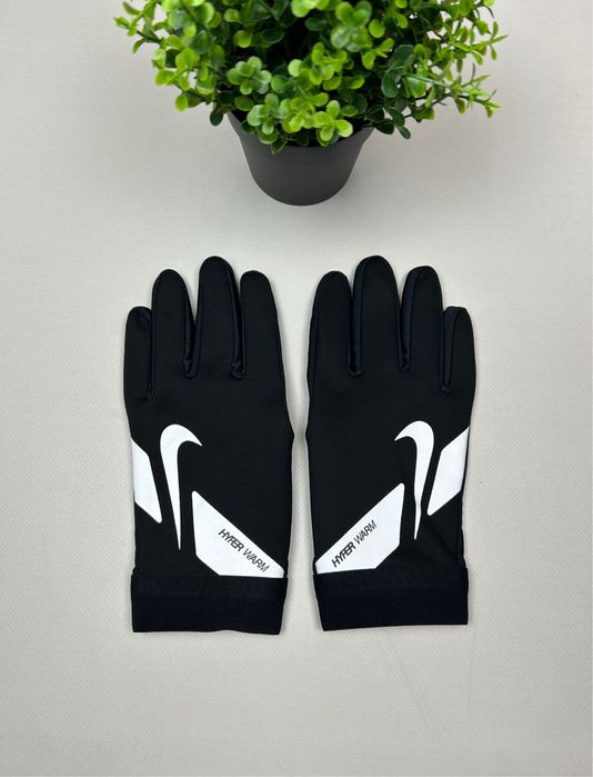Перчатки Рукавиці Nike Hyperwarm чорні | Рефлективнв рукавиці Найк