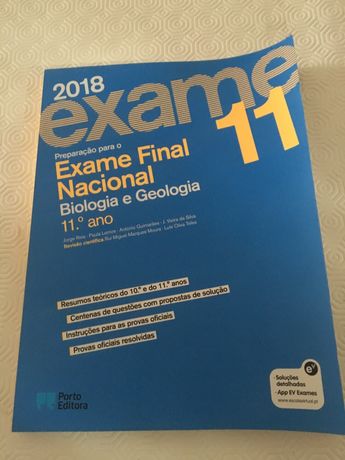 Livro exame nacional 11. ano 2018 Biologia Novo