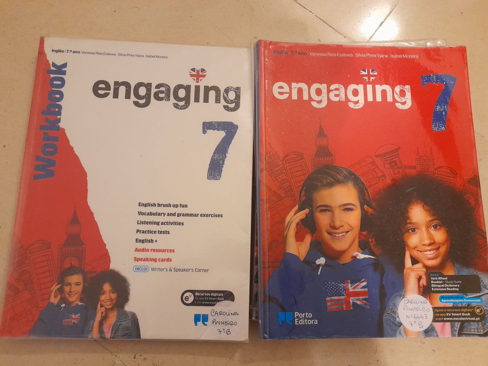 Manuais escolares 7° ano - Muito bom estado e já apagados