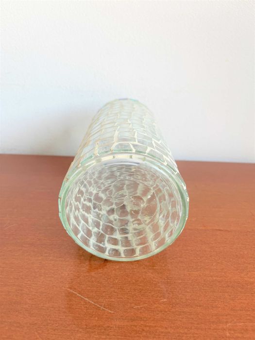 Jarra em Vidro com Vidrinhos Quadrados - 20 cm