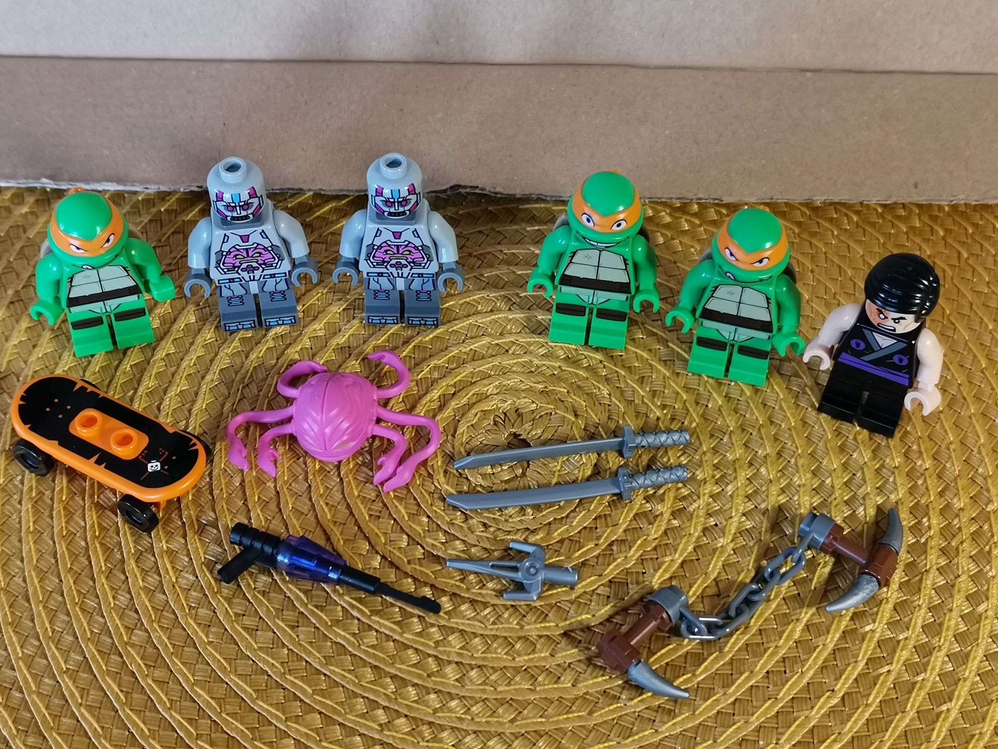 Lego Żółwie ninja Michelangelo Kraang Flashback Shredder