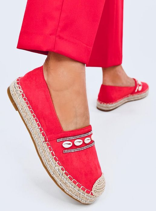 Espadryle Z Muszelkami Ocean Orange