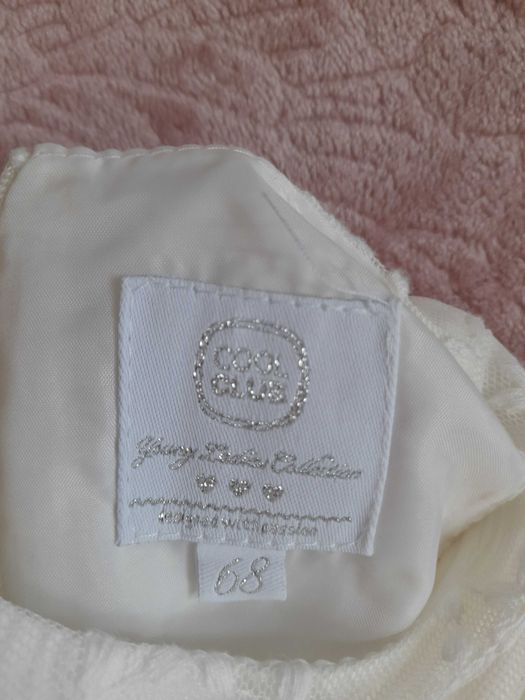 Komplet dla dziewczynki sukienka+bolerko+opaska, cool club rozmiar 68,