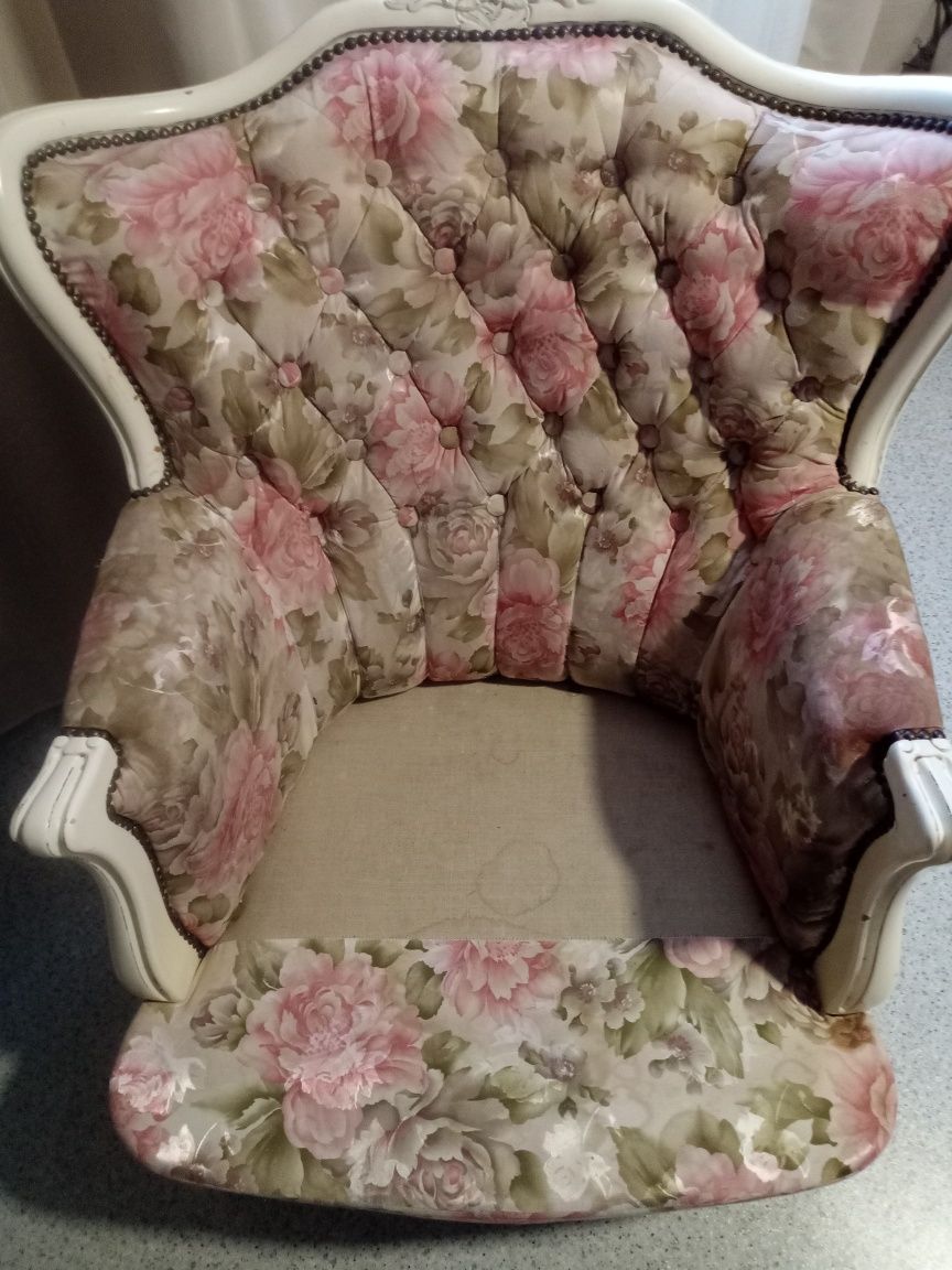 Zestaw sofa i fotel Ludwik XV