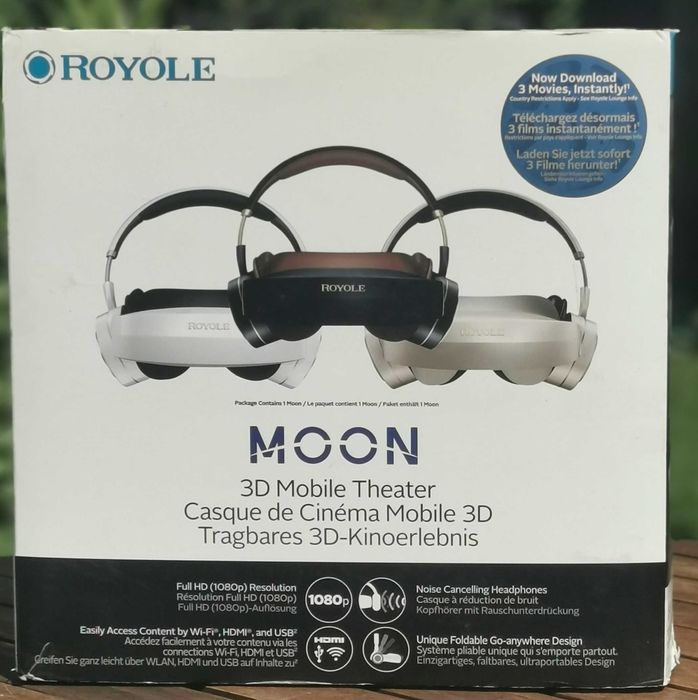 Gogle 3D Royole Moon Kino 3D z panoramicznym ekranem.