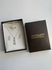 Biżuteria Na sprzedaż 18k gold z swarowski crystals