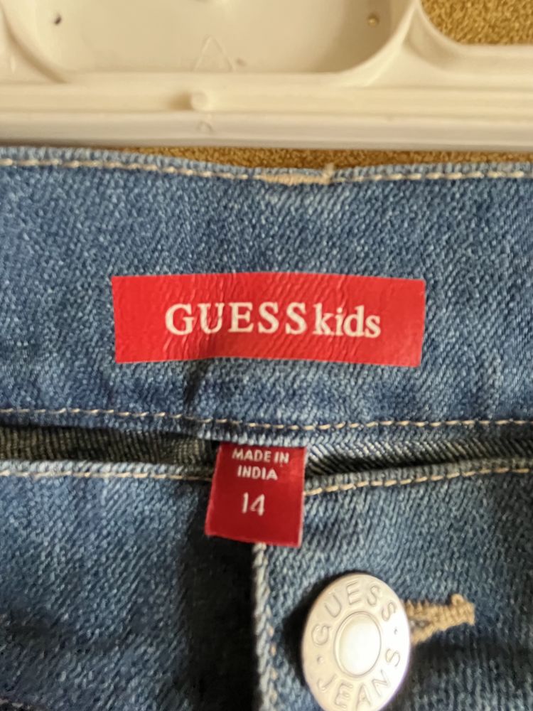 Spodenki jeansowe Guess Kids, rozm 14, używane, stan idealny