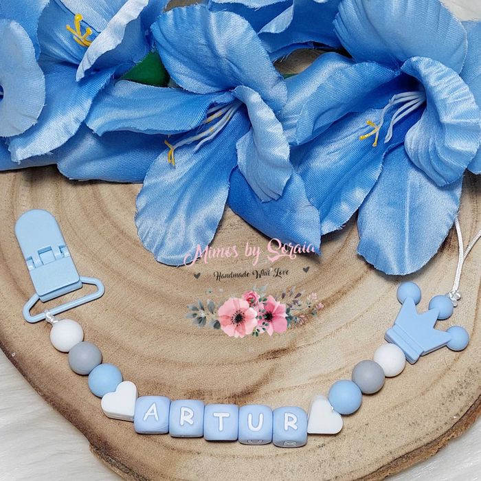 Prende-Chuchas / Prendedor de Chupeta - Silicone - Personalizado