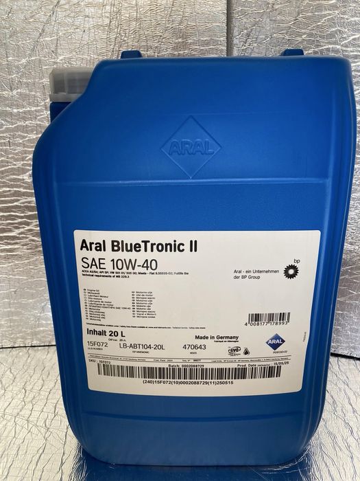 Aral BlueTronic II 10W40 20л моторна олива ОРИГІНАЛ ДОСТАВКА 0 грн