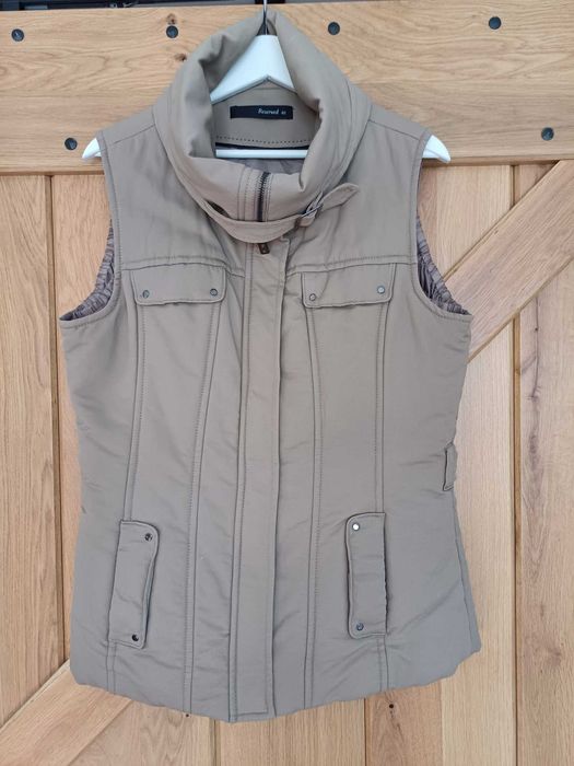 Kamizelka, bezrękawnik damski Reserved, rozm.40, beżowy