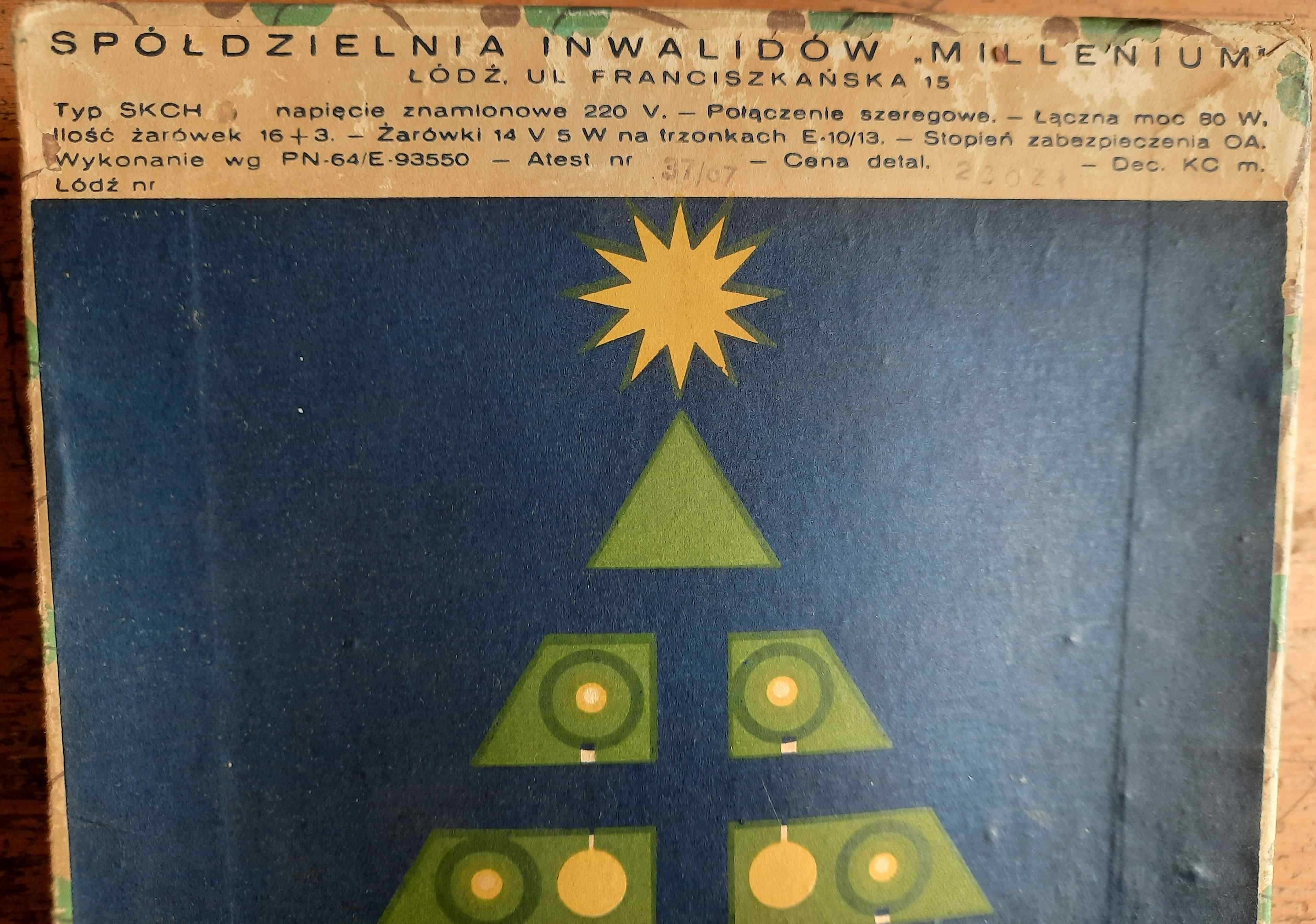 Lampki Choinkowe 1968 r. Sprawne PRL VINTAGE