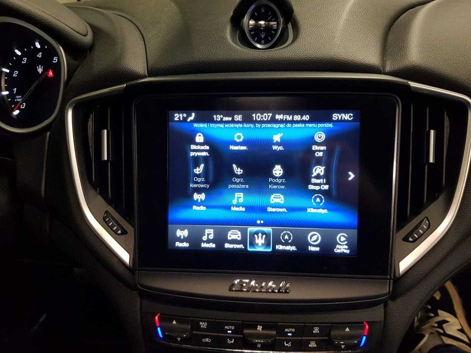 Maserati polski język Ghibli Levante Quattroporte konwersja usa eu