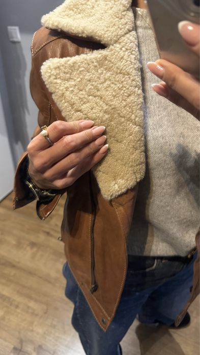 Ochnik, massimo dutti, witchen, kurtka 100% skóra M