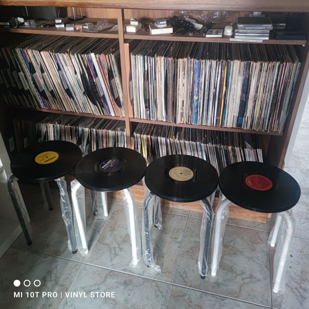 Banco em disco vinil