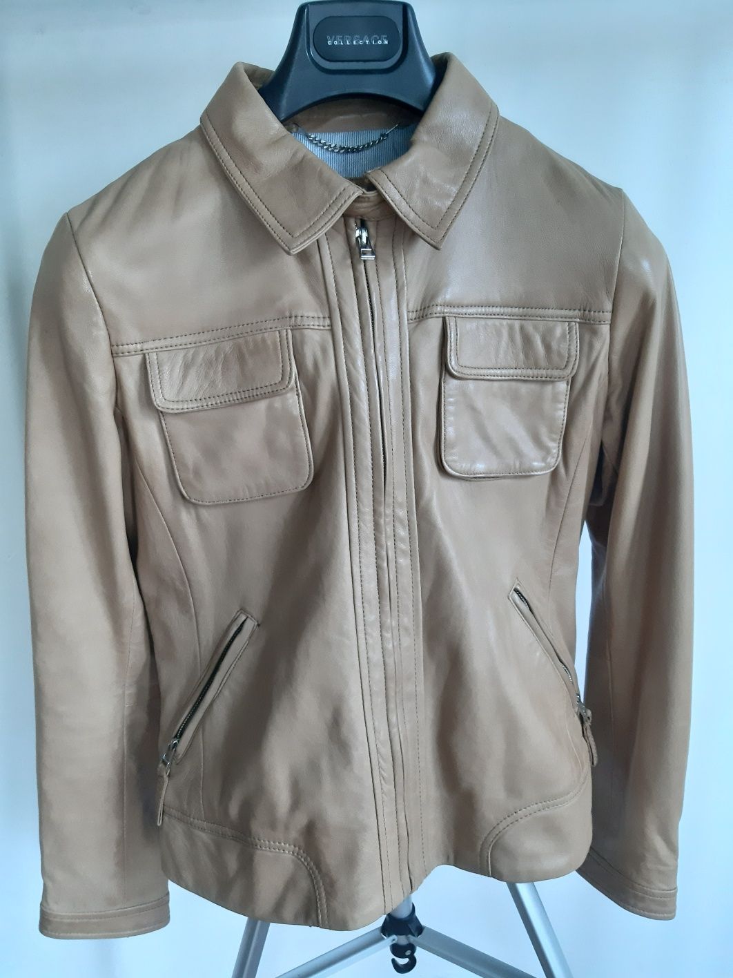 Кожаная куртка Massimo Dutti