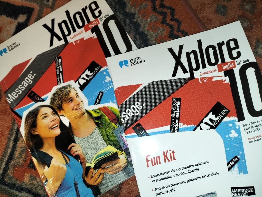 Manual de inglês "Xplore"+ caderno Reading e Fun Kit  10° ano -novo