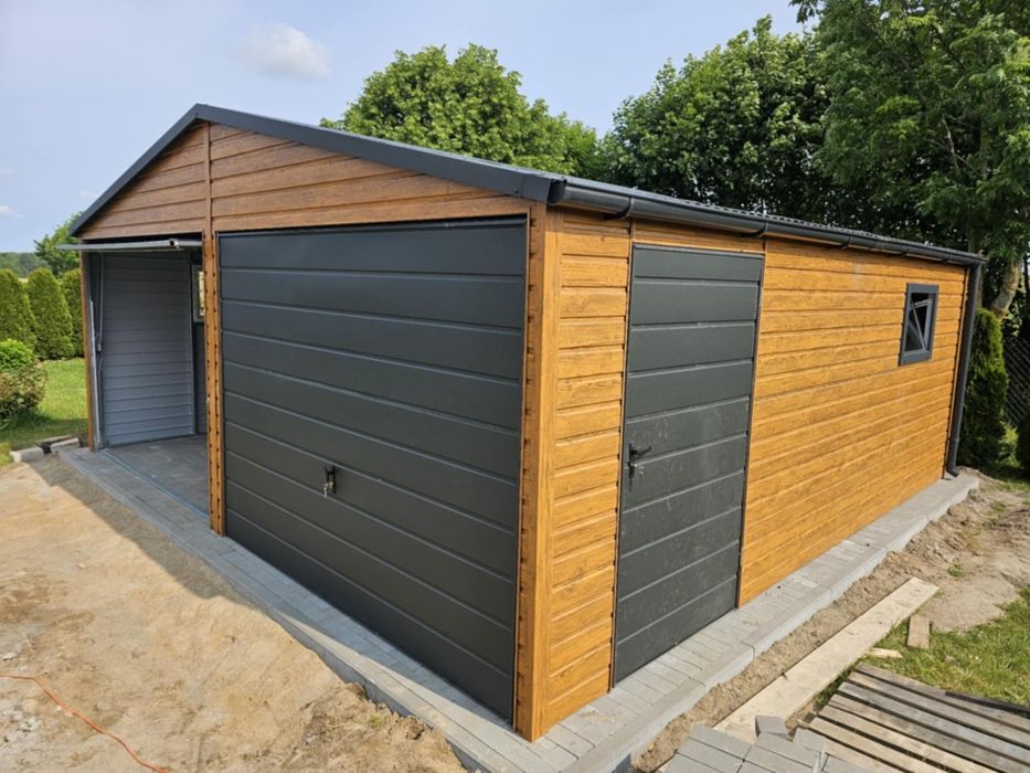 Garaż blaszany 4x6 6x5 6x5,80 6x6 7x6 8x6 9x5 9x6 - PRODUCENT Premium!