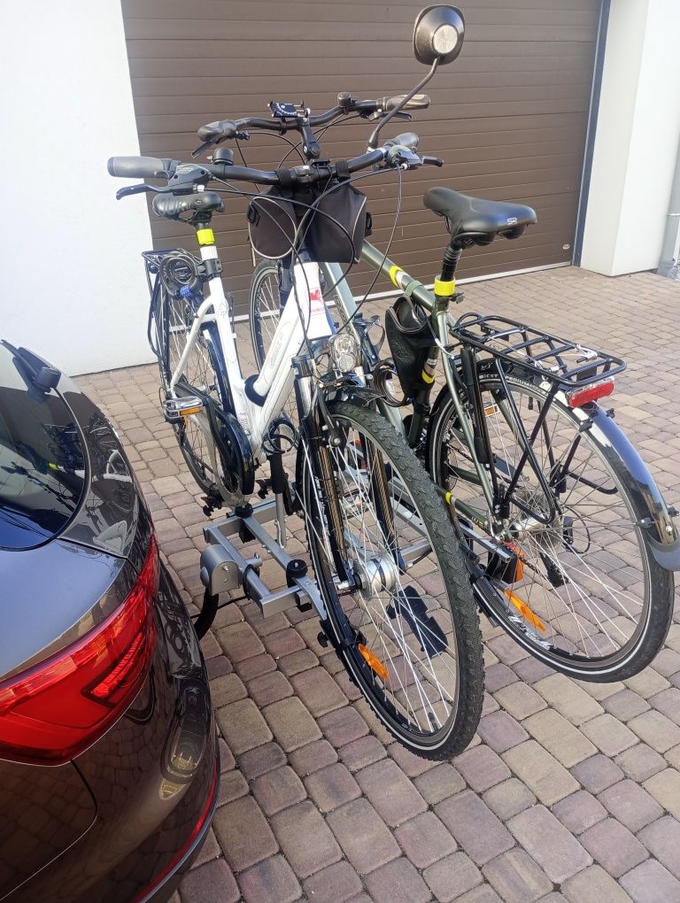 Bagażnik rowerowy na hak, 3 rowery, uchylny