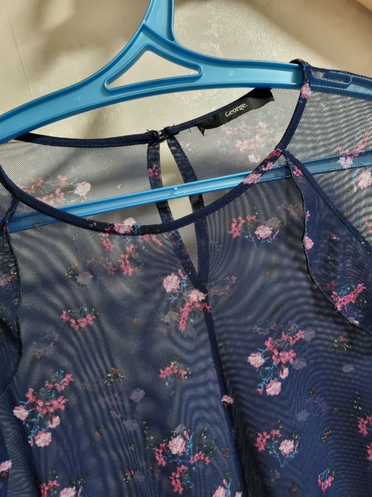 Блуза-сеточка от George Тёмно-синий цвет