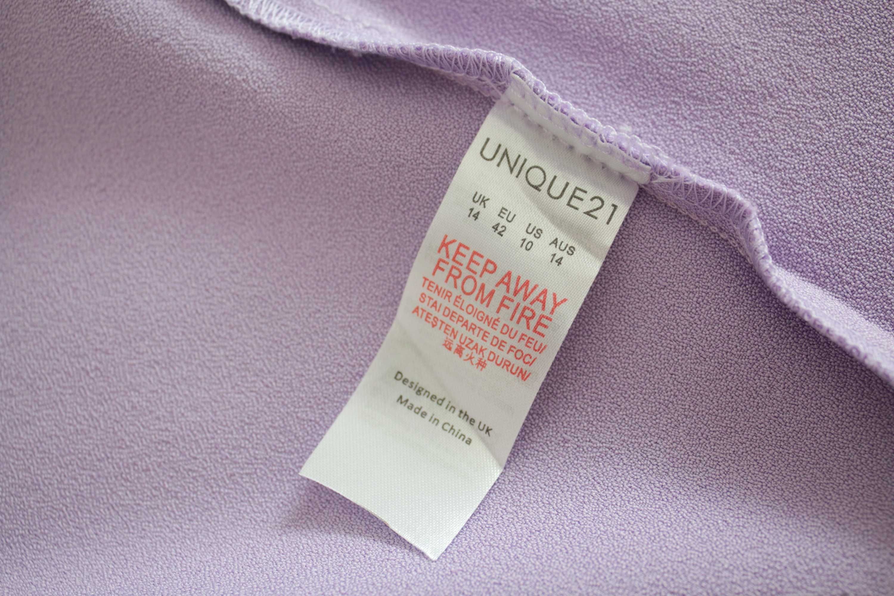 Pastelowa sukienka Unique21 bardot XL 42 na wesele lou butik hiszpanka