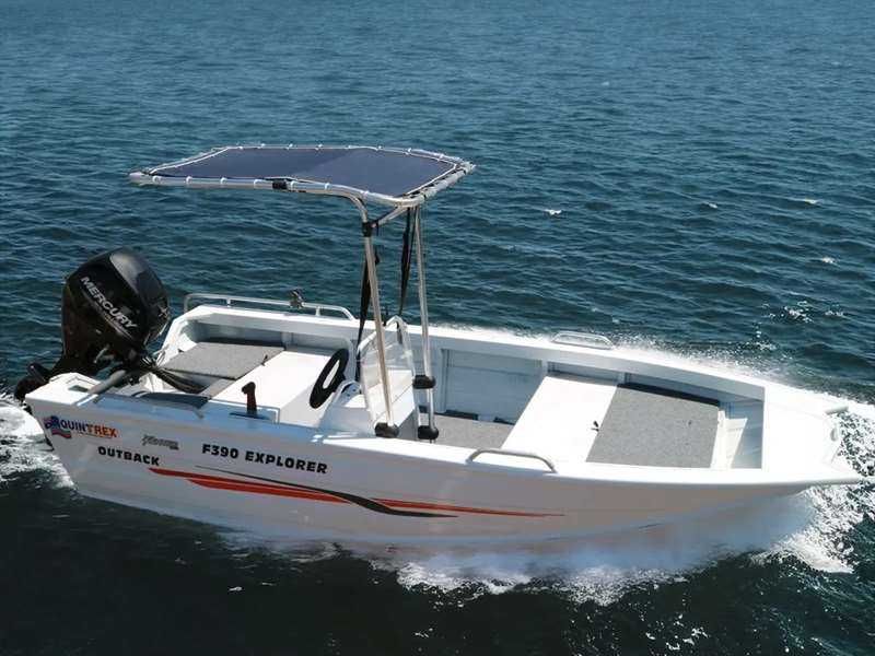 Daszek pokładowy na łódź wędkarską lub ponton RIB • T–TOP • BIMINI–TOP