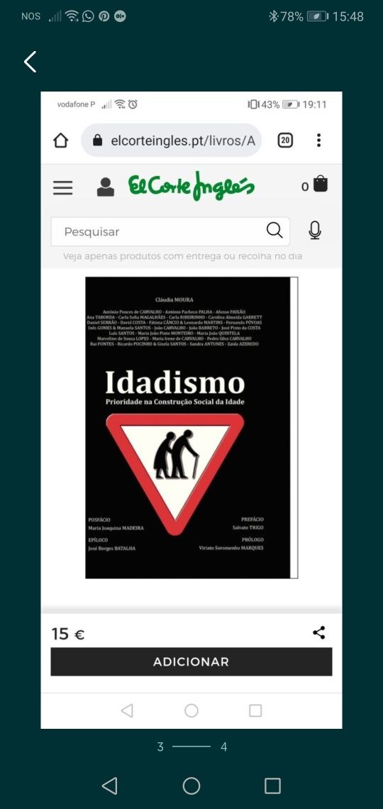 Livro Idadismo de Cláudia Moura