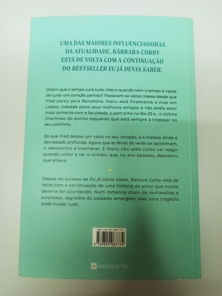 Livro Eu já acreditei em ti Bárbara Corby