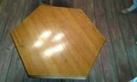 drewniany dębowy stół stolik na nodze - stan bardzo dobry :-)