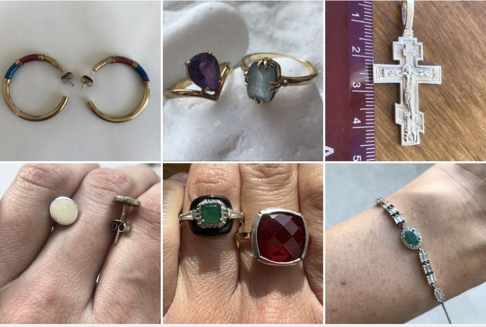 Золоті та срібні прикраси