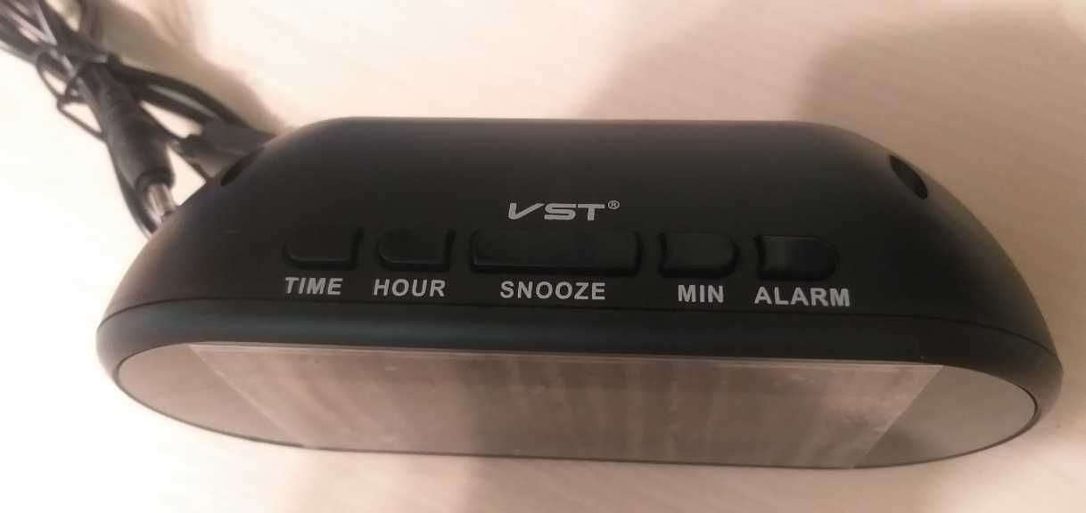 Часы сетевые VST-712-2 зеленые USB