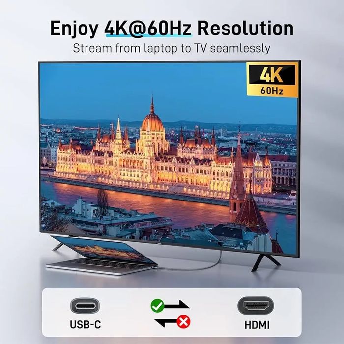Кабель Acer USB C HDMI 4K за 60 Гц, 1,8 м