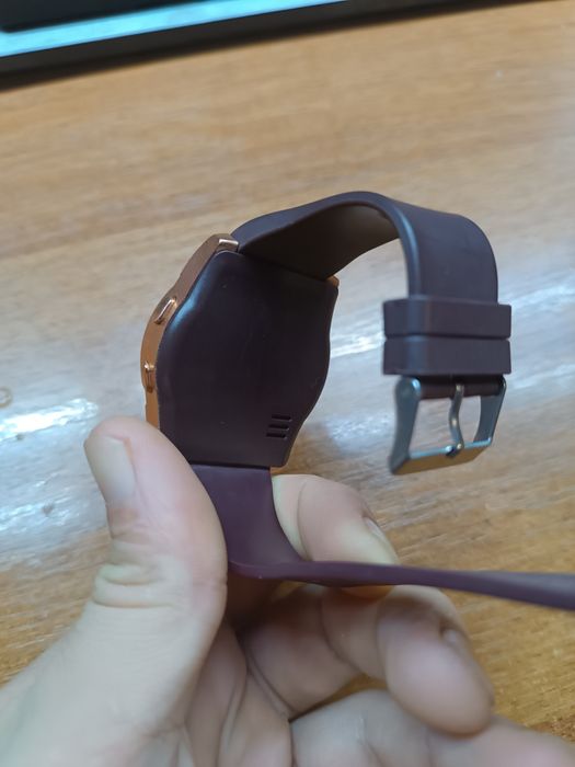 Умные смарт-часы smart watch v8. цвет: коричневый