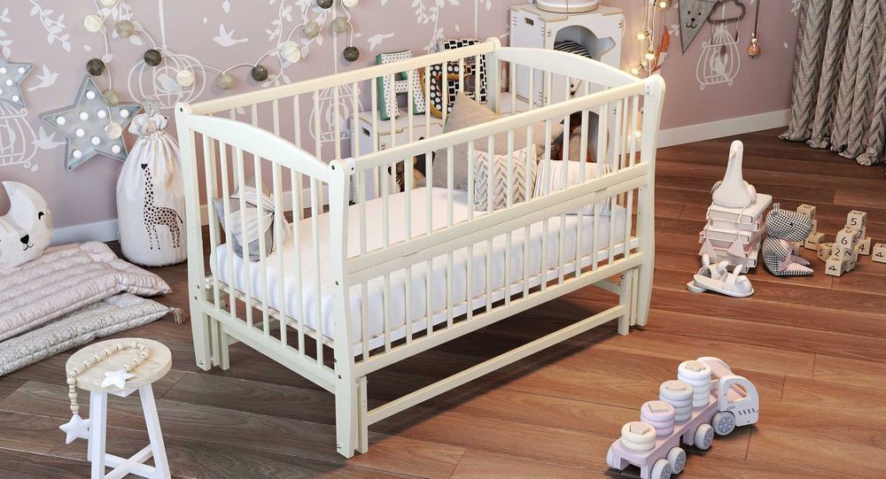 Кроватка для новонароджених ! Ліжечко Букове _ Ліжко для Немовлят!