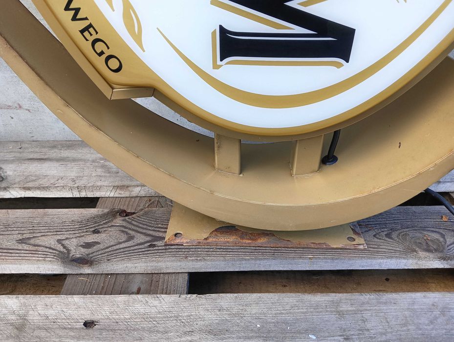 Stara reklama baner neon piwo OKOCIM