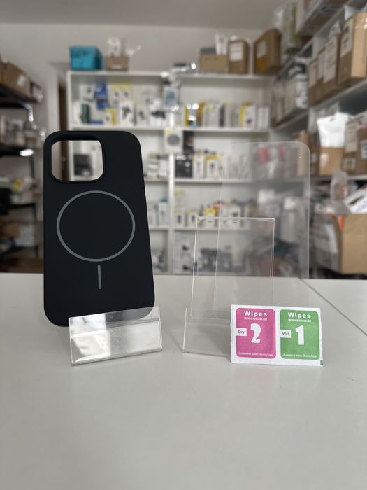 Etui MagSafe + SZKŁO hartowane do iphone 15 pro