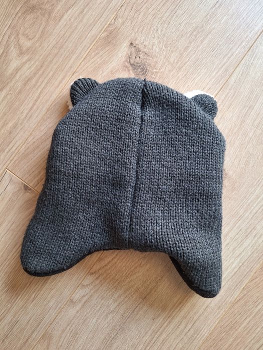 6-18 miesięcy ciepła czapka zimowa z uszkami szop gruba na zimę