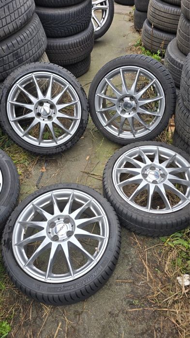 Felgi 17” 4x98 ET35 z zimówkami 205/40/17, Honda, Fiat