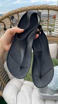Crocs buty japonki czarne serena flip W7 37/38