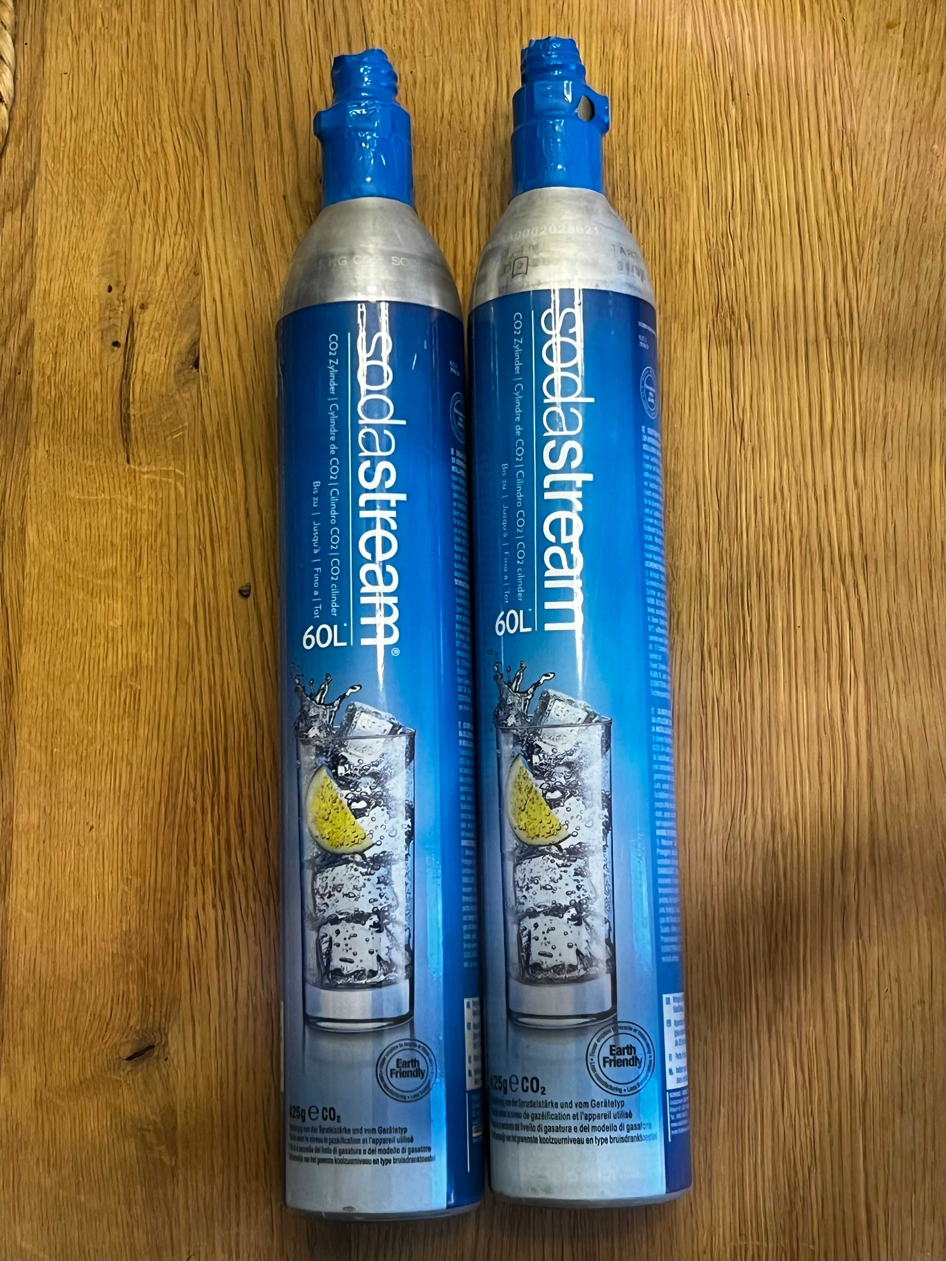 2x Butla Sodastream wkręcana niebieska Pełna Nabój CO2