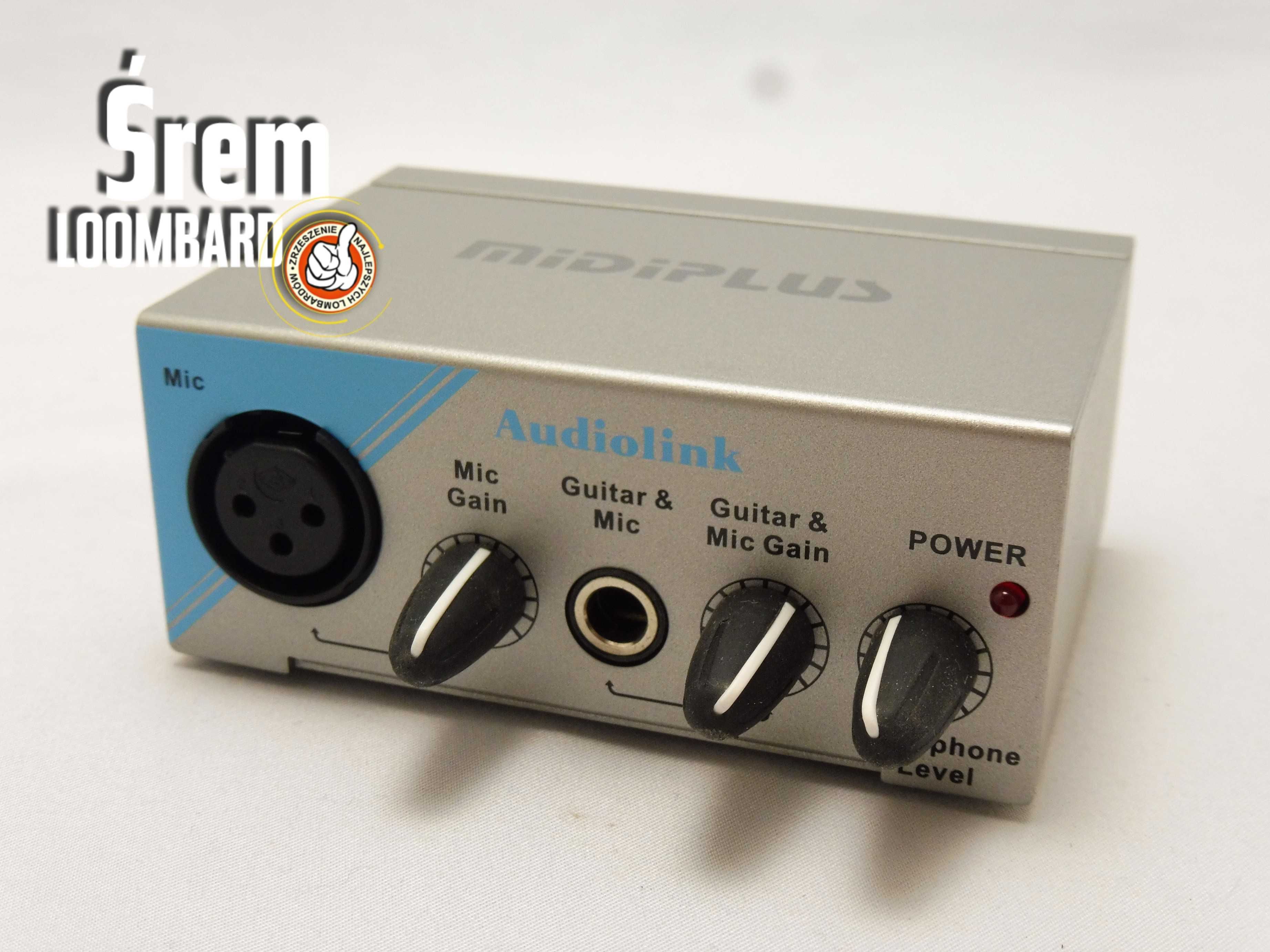 Interfejs MIDIPLUS Audiolink, mikrofon, okablowanie, db stan!