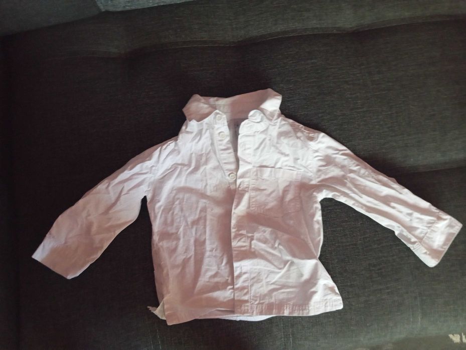 Biała koszula z długim rękawem rozmiar 86 coccodrillo