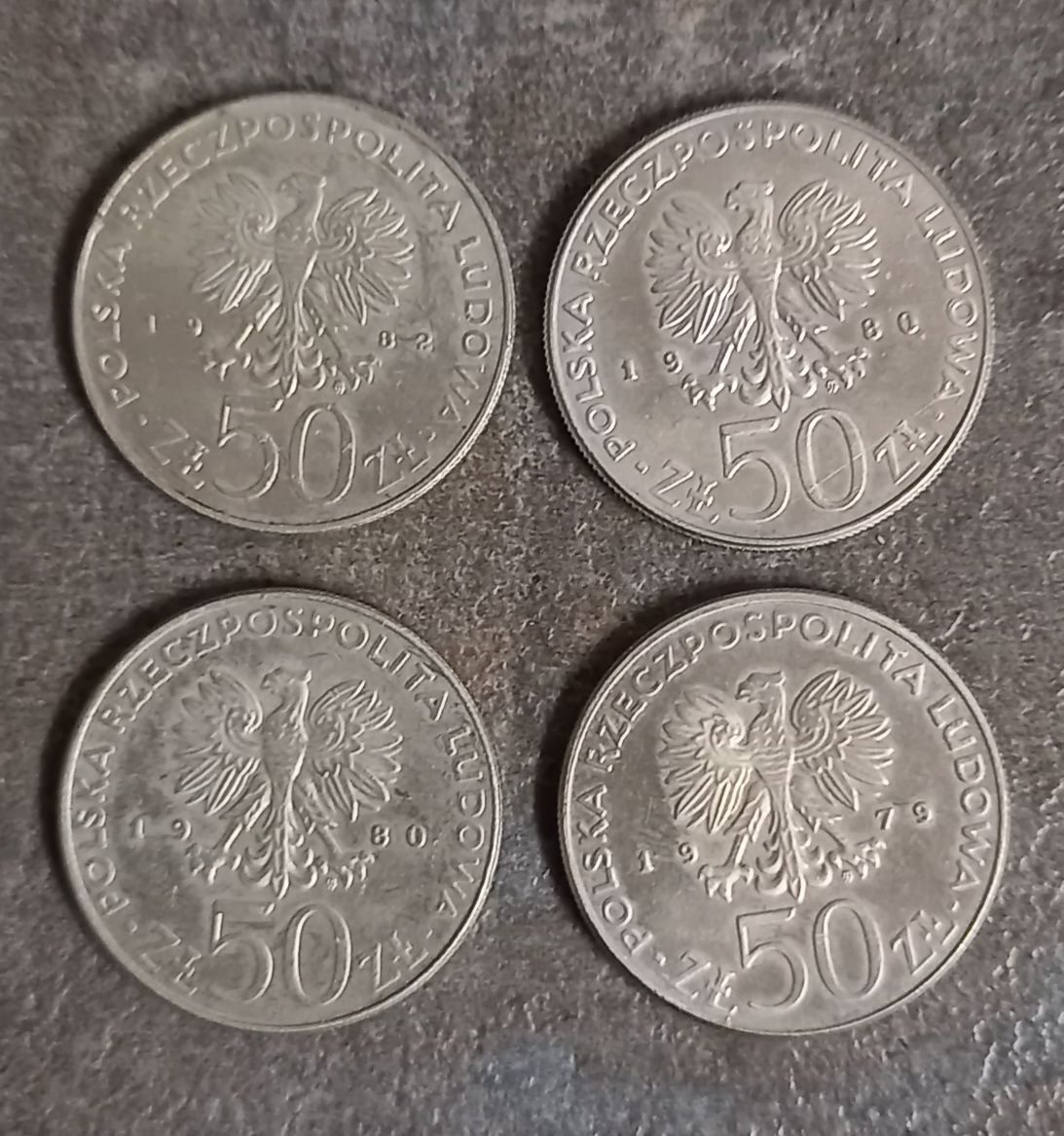 4 monety Królowie Polski poczet