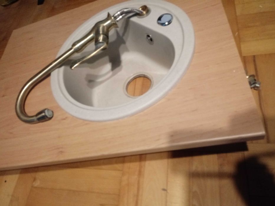 Blat kuchenny 80x60 Bateria Zlewozmywak Granit Kamień