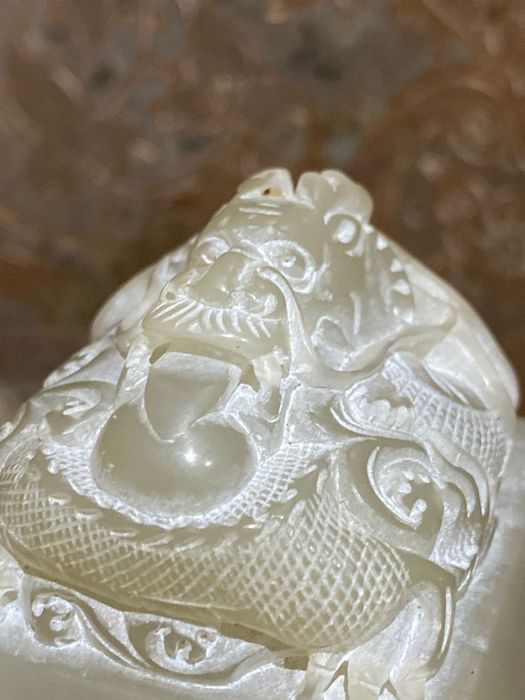 Carimbo Dragão em Jade José Mariano Gago 7 cm Prenda Diplomática