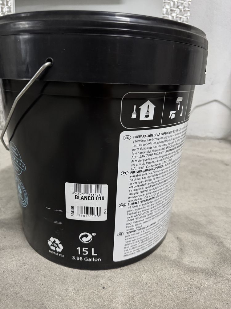 Tinta Plástica DURAMAX 15L Branco Mate – Nova e Negociável